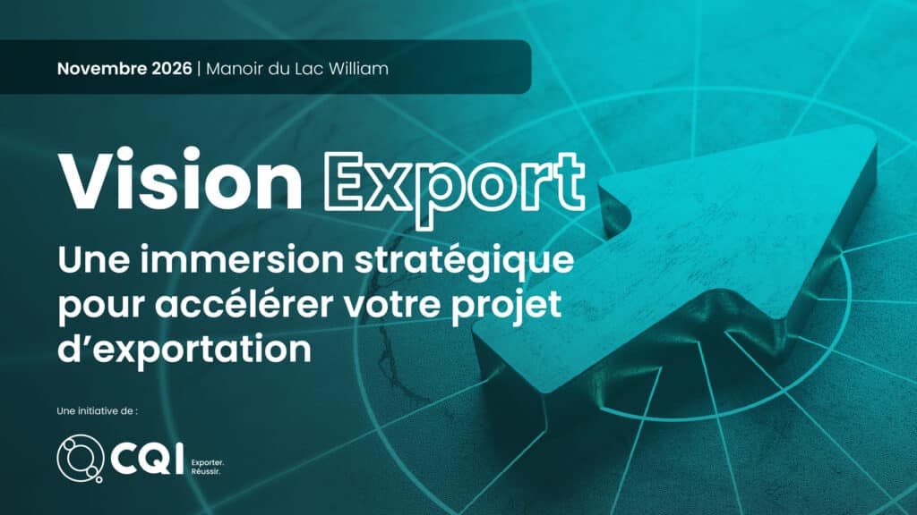 Visuel formation Vision Export