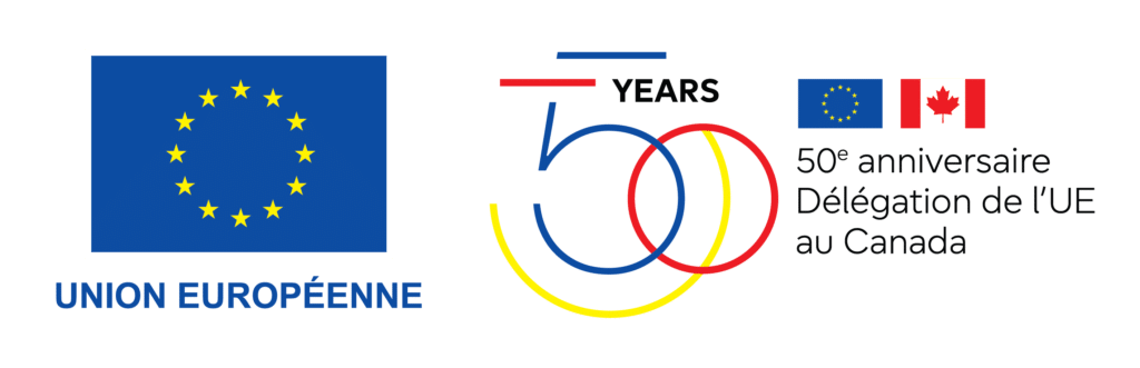 Logo 50e anniversaire Delegation UE au Canada