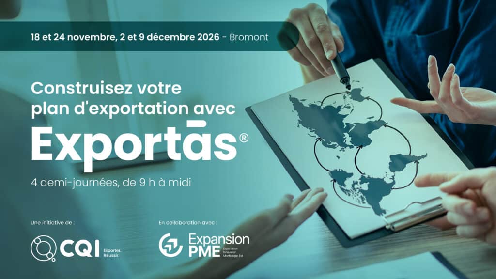 Visuel Construire votre plan d'exportation avec Exportas - Bromont